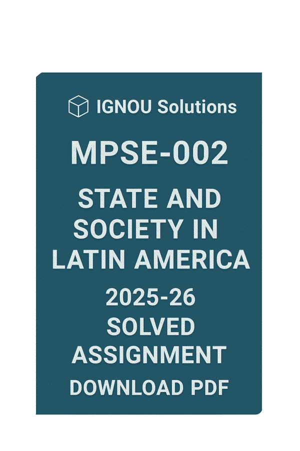 MPSE 02 Solved Assignment 2025-26 in English