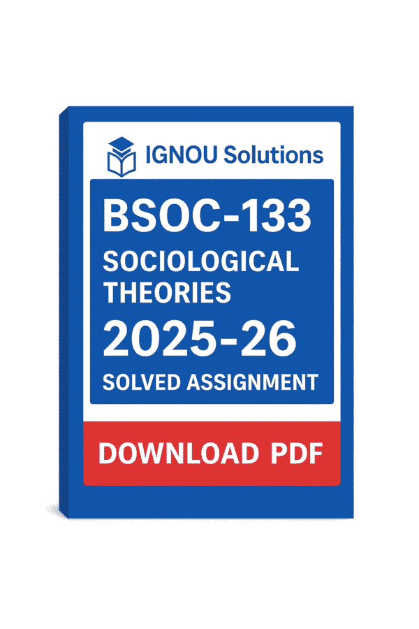 BSOC 133 Solved Assignment 2025-26 in Hindi