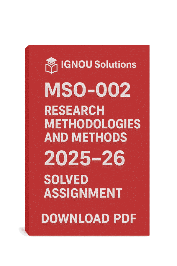 MSO 02 Solved Assignment 2025-26 In Hindi