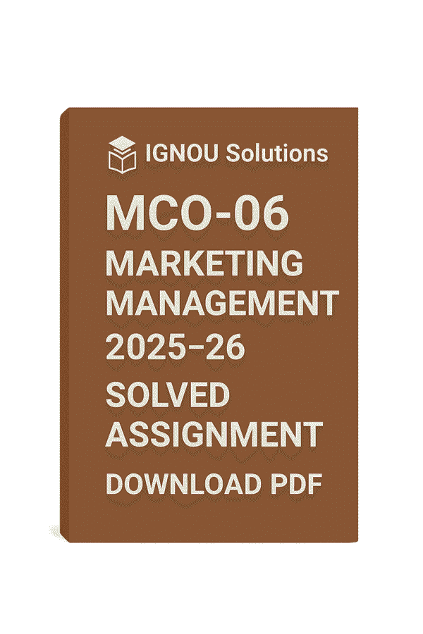 MCO 06 Solved Assignment 2025-26 in Hindi