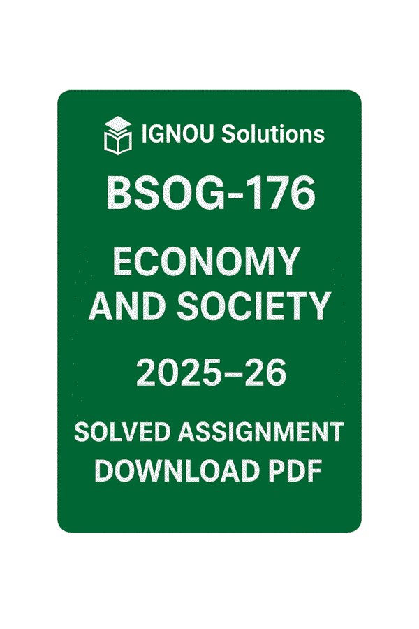 BSOG 176 Solved Assignment 2025-26 in English