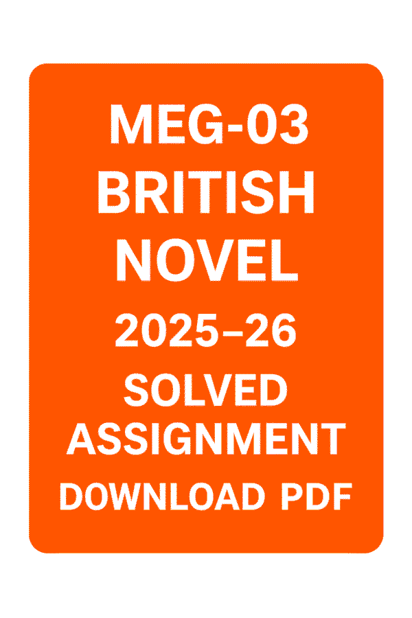 MEG 03 Solved Assignment 2025-26
