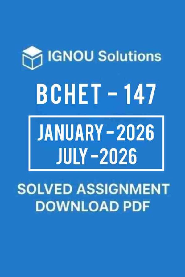 BCHCT 137 Solved Assignment January 2026 July 2026 in Hindi